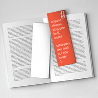 Boşuna okuma kitap ayracı