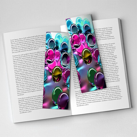 Renkli Boncuklar Kitap Ayracı