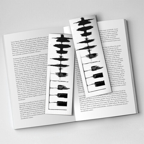 Piyano Tasarım Kitap Ayracı